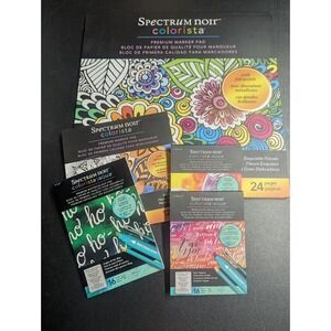 Spectrum noir Colorista Lot of 5 Premium Marker Pads - New - Coloring Foil